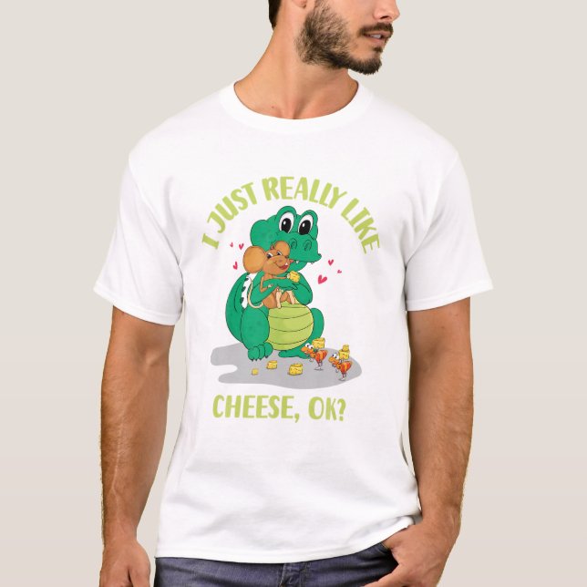 Camiseta Me Gusta Mucho El Queso Bien (Anverso)