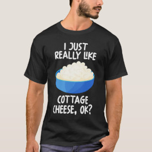 Camiseta Me Gusta Mucho El Queso De Algodón Ok
