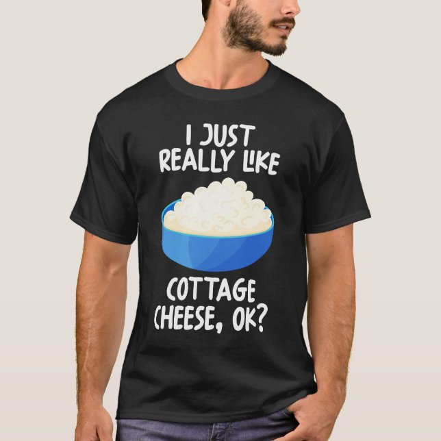 Camiseta Me Gusta Mucho El Queso De Algodón Ok (Anverso)