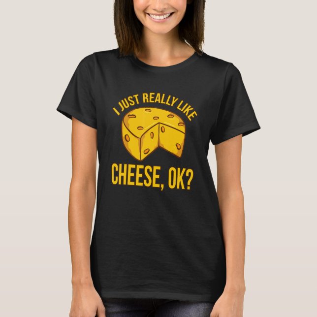 Camiseta Me Gusta Mucho El Queso De Comida De Cheese Gr (Anverso)