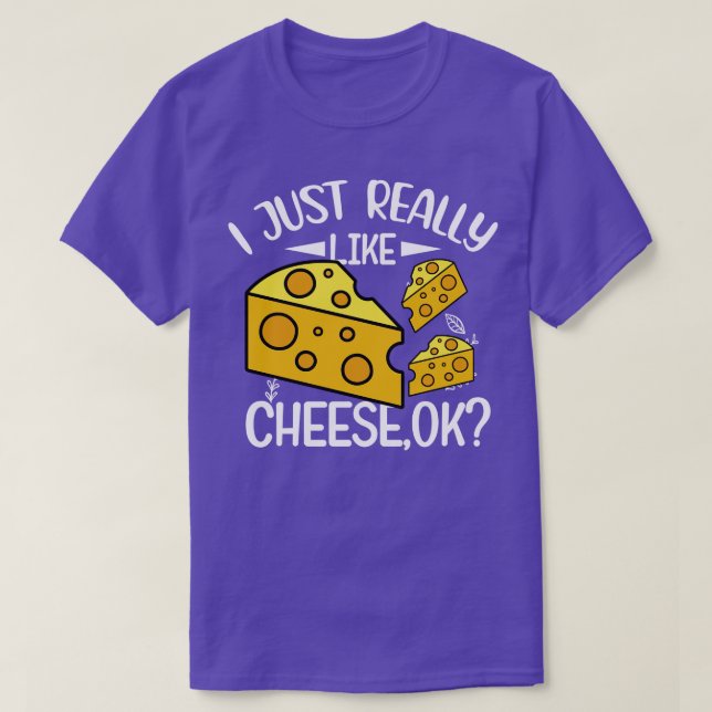 Camiseta Me Gusta Mucho El Queso OK Funny Cheese Lover Qu (Diseño del anverso)