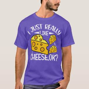 Camiseta Me Gusta Mucho El Queso OK Funny Cheese Lover Qu