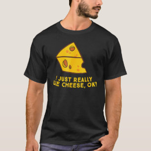Camiseta Me Gusta Mucho El Queso Ok Funny Lover