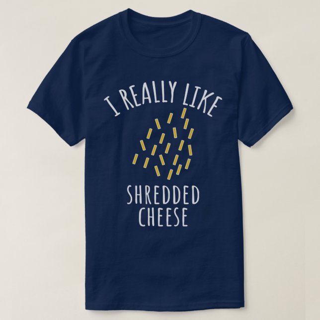 Camiseta Me Gusta Mucho El Queso Triturado (Diseño del anverso)