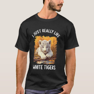 Camiseta Me gusta mucho el Tigre Blanco Tigre Blanco