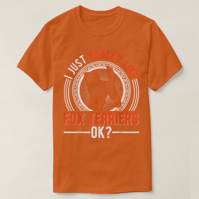Camiseta Me gusta mucho Fox Terriers (Diseño del anverso)
