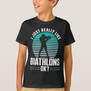 Camiseta Me Gusta Mucho La Biatlón Ok Deportes Biathlon Bi