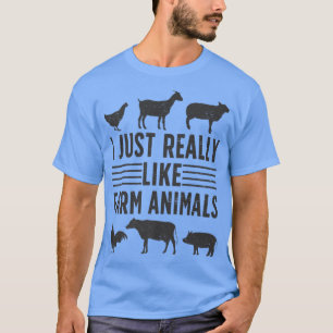 Camiseta Me Gusta Mucho La Granja De Animales Granjeros.