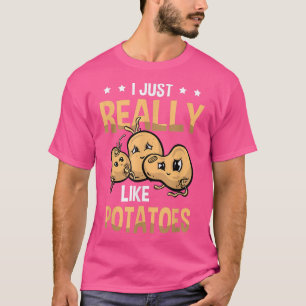 Camiseta Me Gusta Mucho La Patata De Fries Vegetarianas