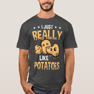 Camiseta Me Gusta Mucho La Patata De Fries Vegetarianas