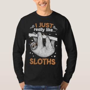 Camiseta Me Gusta Mucho La Pereza De Los Animales.