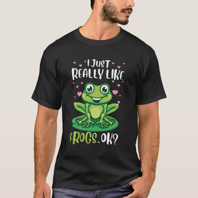 Camiseta Me Gusta Mucho La Rana Funny De Árbol Regalo F (Anverso)