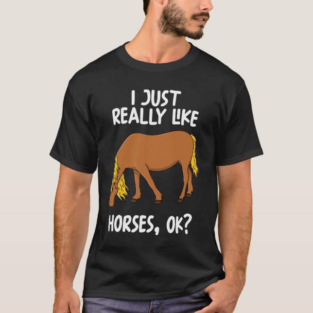 Camiseta Me Gusta Mucho Los Caballos. (Anverso)