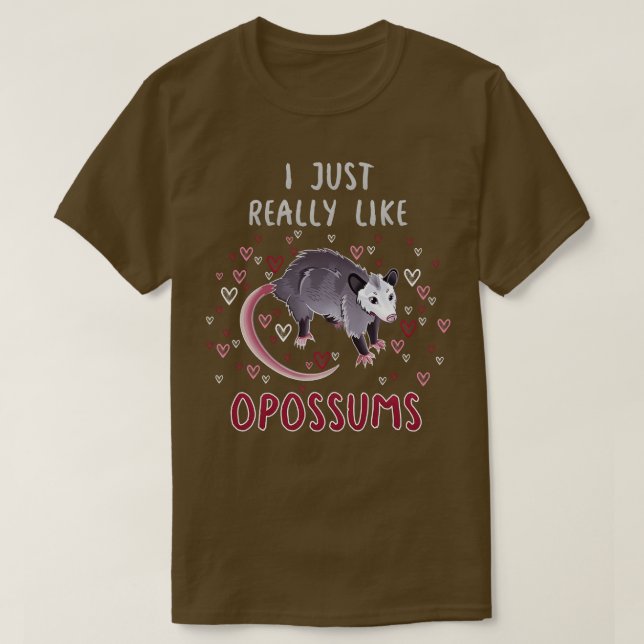 Camiseta Me Gusta Mucho Los Opossumos (Diseño del anverso)