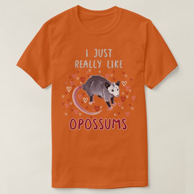 Camiseta Me Gusta Mucho Los Opossumos (Diseño del anverso)