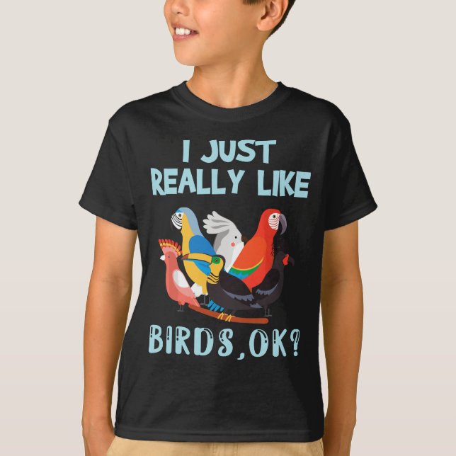 Camiseta Me Gusta Mucho Los Pájaros, Ok - Funny Toucan Maca (Anverso)