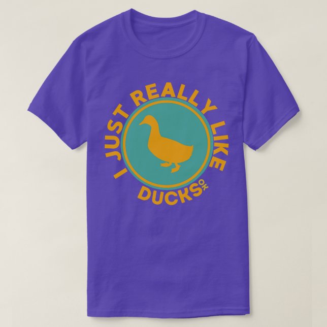 Camiseta Me Gusta Mucho Los Patos Ok (Diseño del anverso)