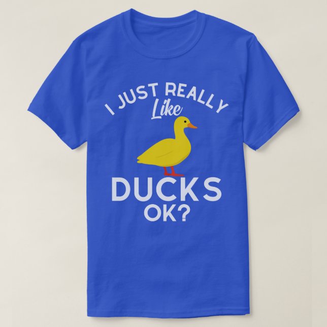 Camiseta Me Gusta Mucho Los Patos Ok (Diseño del anverso)