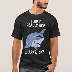 Camiseta Me Gusta Mucho Los Tiburones Ok