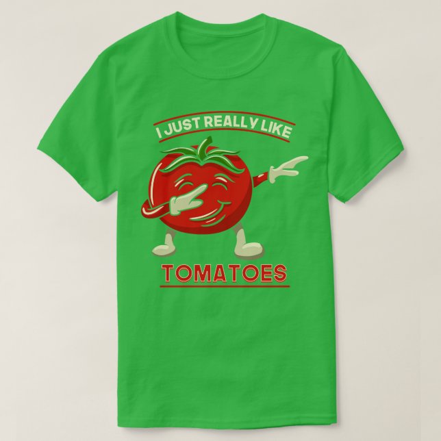 Camiseta Me Gusta Mucho Los Tomates (Diseño del anverso)