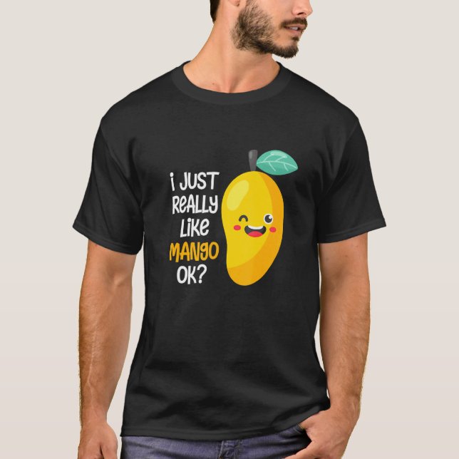Camiseta Me Gusta Mucho Mango Ok Mango De Verano Fruta (Anverso)
