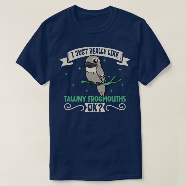 Camiseta Me gusta mucho mi boca de boca abierta Tawny (Diseño del anverso)