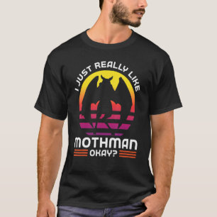 Camiseta Me gusta mucho mothman ok Cryptozoology Moth