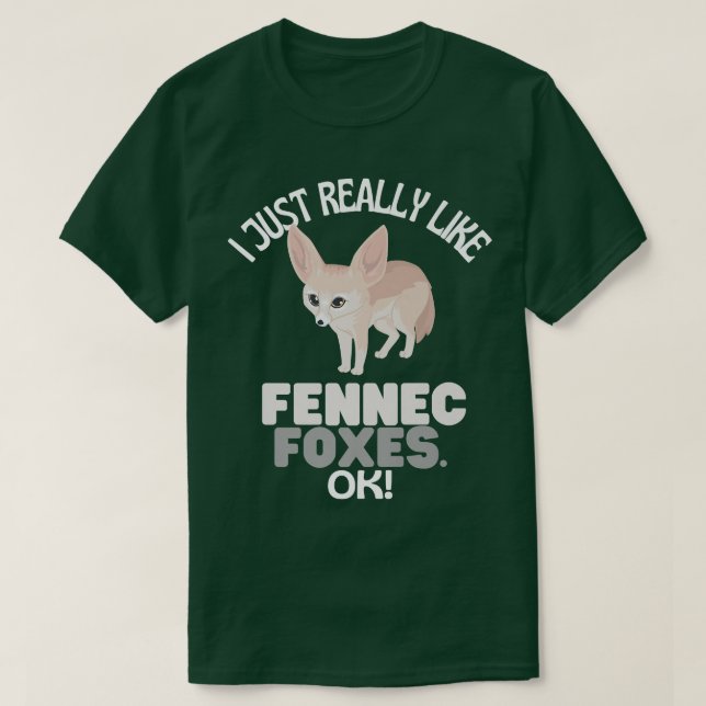 Camiseta Me Gusta Mucho Que Fennec Fotoe, Ok Fennec, Humor. (Diseño del anverso)