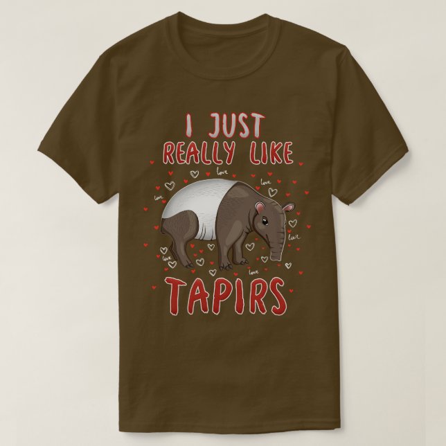 Camiseta Me Gusta Mucho Tapir (Diseño del anverso)