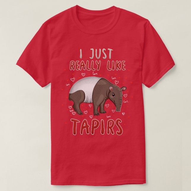 Camiseta Me Gusta Mucho Tapir (Diseño del anverso)