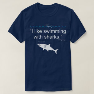 Camiseta Me gusta nadar con tiburones