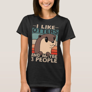 Camiseta Me Gusta Otter Y 3 Personas