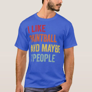 Camiseta Me Gusta Paintball Quizá 3 Personas