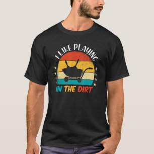 Camiseta Me gusta plantar en la tierra - Divertido Jardiner