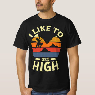 Camiseta Me gusta ponerme al tope para un botón rock rock d