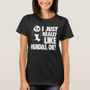 Camiseta Me Gusta Que Las Pandas Mujeres Tengan Amor Panda