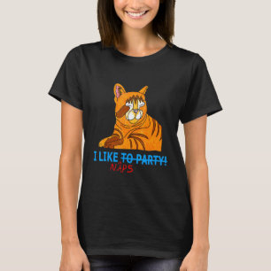 Camiseta Me Gusta Que Naps Duerma Divertido Fiesta Kitty Ca