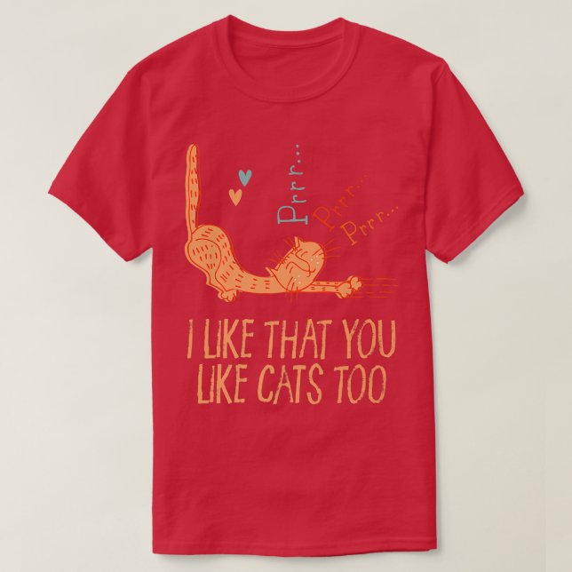 Camiseta Me Gusta Que Te Gusten Los Gatos Para Los Amigos D (Diseño del anverso)