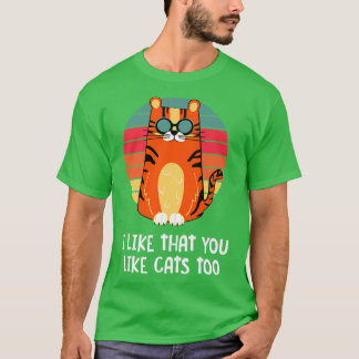 Camiseta Me Gusta Que Te Gusten Los Gatos Para Los Amigos D