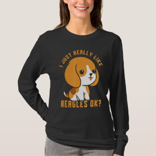 Camiseta Me Gusta Realmente Beagles Ok Beagle Dog Puppy