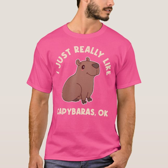 Camiseta Me Gusta Realmente Capybaras Ok (Anverso)