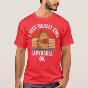 Camiseta Me Gusta Realmente Capybaras Ok 2