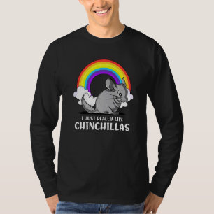 Camiseta Me Gusta Realmente Chinchillas Mascota De Ratón Cu