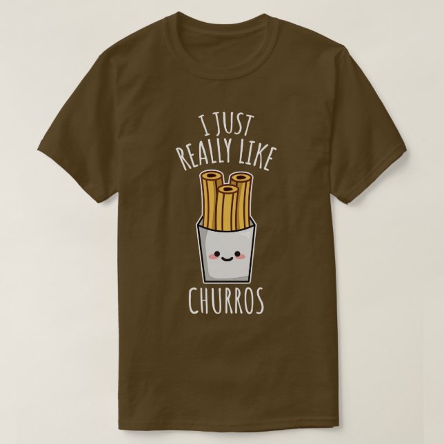 Camiseta Me Gusta Realmente Churros (Diseño del anverso)