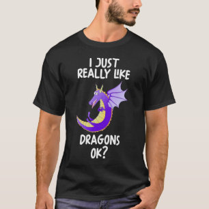 Camiseta Me Gusta Realmente Dragones Ok