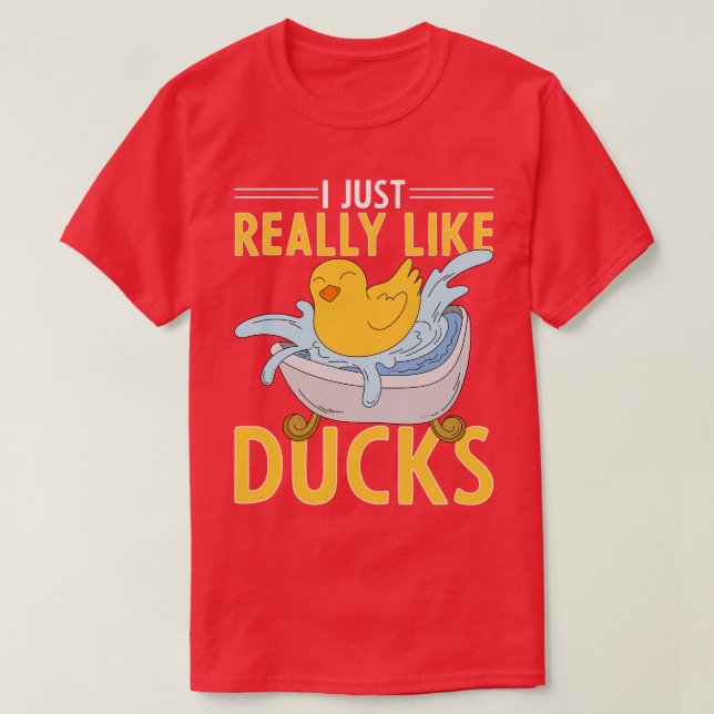 Camiseta Me Gusta Realmente El Duck Bath Toy Duckber (Diseño del anverso)