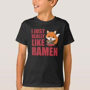 Camiseta Me Gusta Realmente El Dulce De Ramen Kawaii