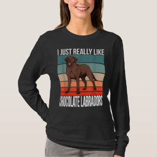 Camiseta Me Gusta Realmente El Labrador De Chocolate C