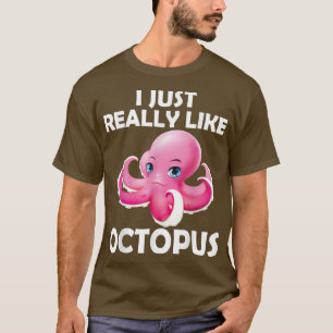 Camiseta Me Gusta Realmente El Octopus Cuaderno El Océano M