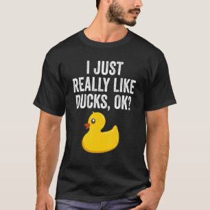 Camiseta Me Gusta Realmente El Pato De Goma.